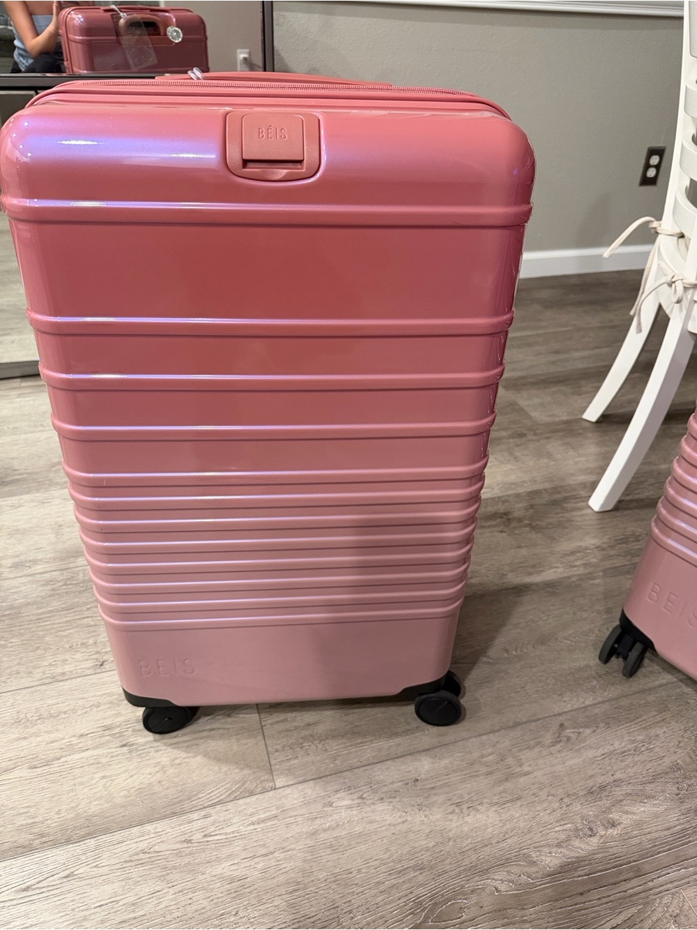 BEIS WICKED Pink NWT Large AND Medium Check-In Rollar AND Wicked BEIS Purse - Picture 7 of 14